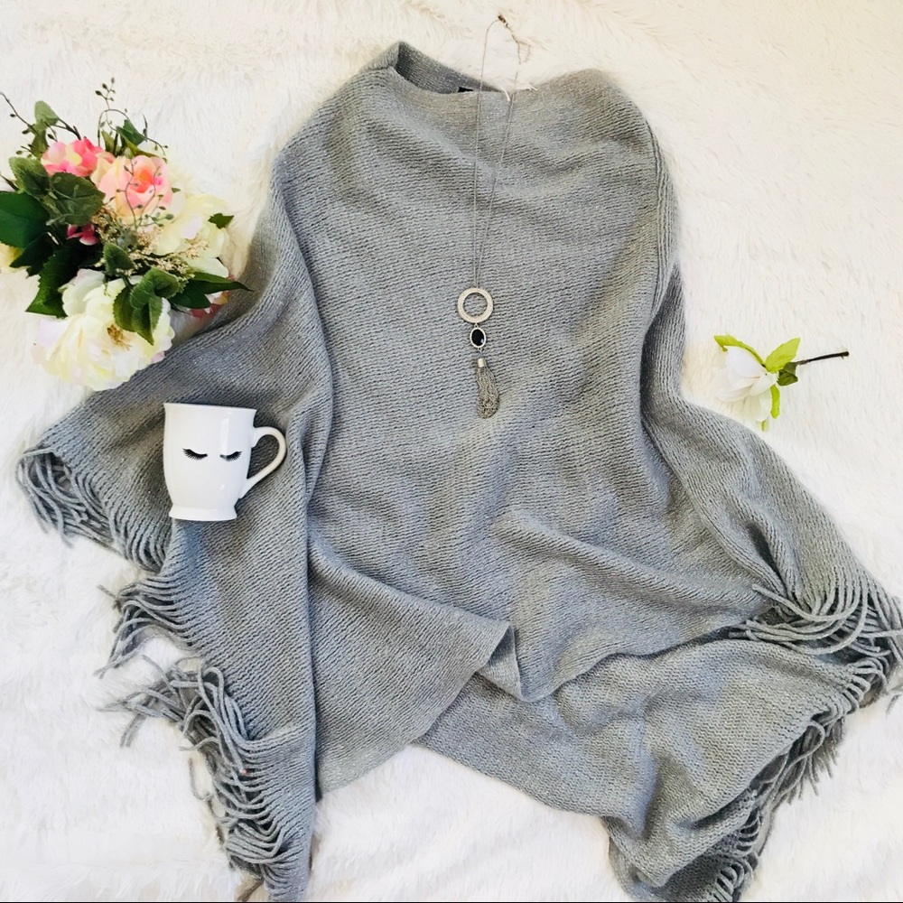 Women A. BYER ponchos Cozy Sweater
